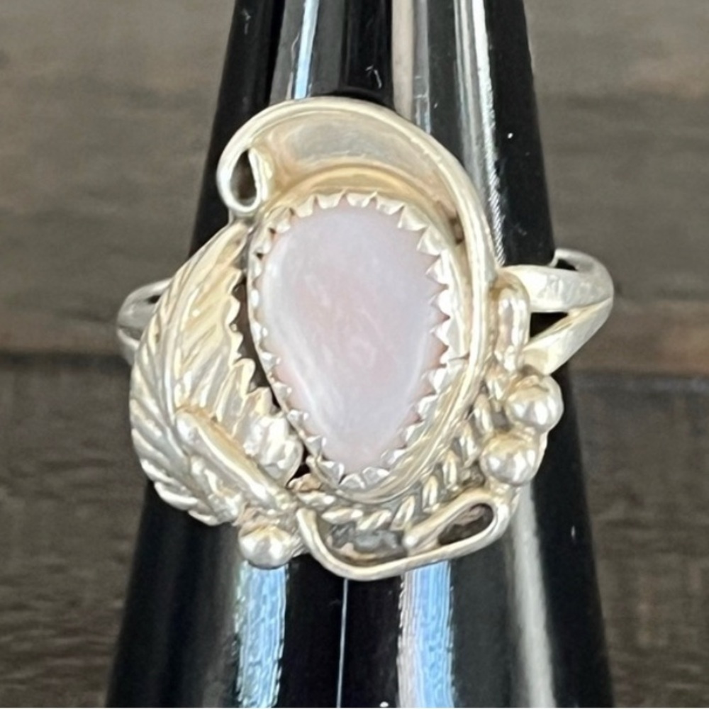Navajo sterling silver ring. Sterling and artist stamped
